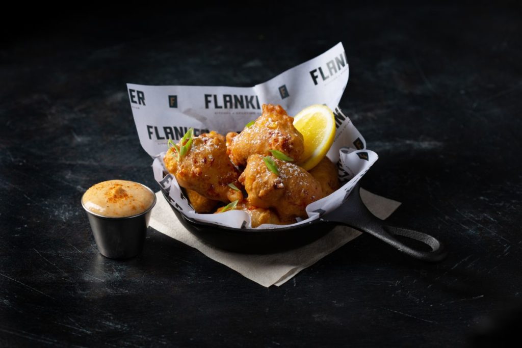 Food from Flanker Kitchen + Sporting Club.